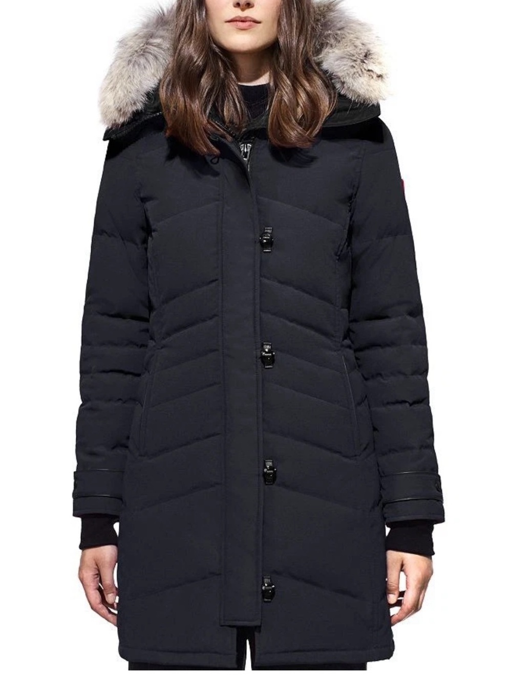 Canada Goose Lorette Natural Hood Fur Dow Parka Size XS